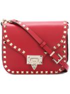 Valentino Valentino Garavani Rockstud Crossbody Bag, Women's, Red, Calf Leather