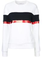 Guild Prime Contrast Stripe Sweatshirt - White