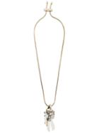 Lanvin Adorned Charm Necklace, Women's, Metallic