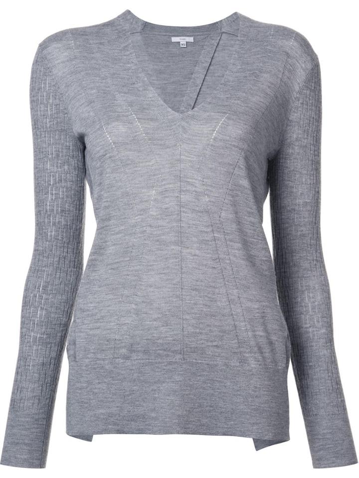 Tome Open Back Sweater - Grey