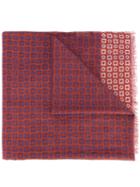 Corneliani - Printed Scarf - Men - Silk/cotton - One Size, Red, Silk/cotton