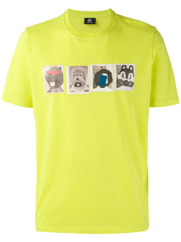 Ps By Paul Smith - Photo Print T-shirt - Men - Cotton - L, Yellow/orange, Cotton