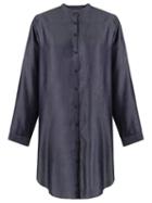 Uma Raquel Davidowicz Longsleeved Shirt Dress, Women's, Size: 40, Blue, Lyocell