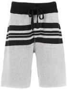 Osklen Striped Bermuda Shorts - White