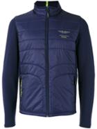 Hackett Zipped Jacket, Men's, Size: Small, Blue, Cotton/spandex/elastane/nylon/polyester