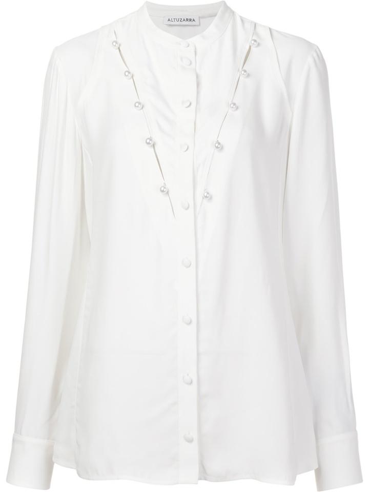 Altuzarra Pearl Embellished Blouse - White