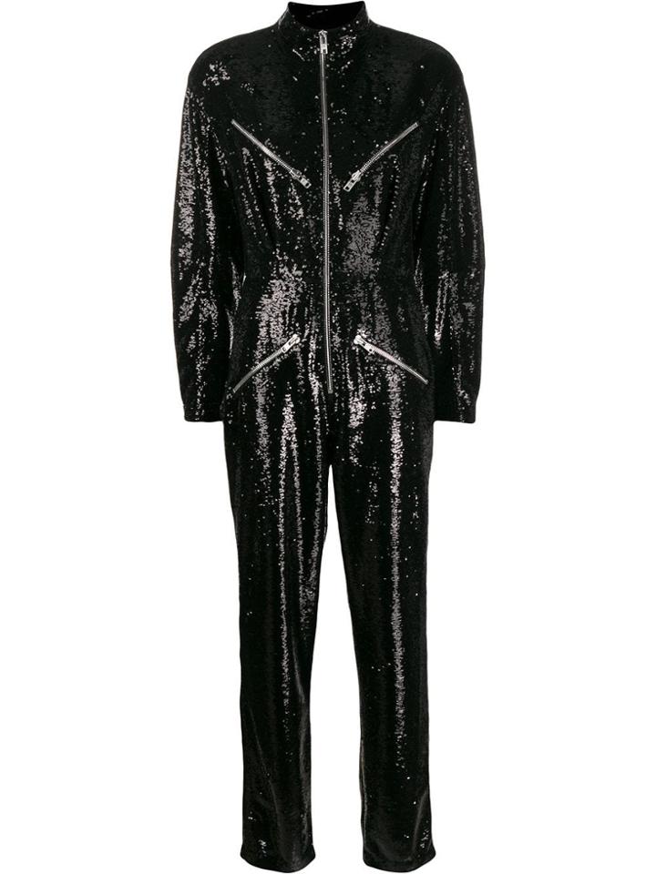 Philosophy Di Lorenzo Serafini Sequin Jumpsuit - Black