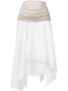 Loewe Asymmetric Midi Skirt - White