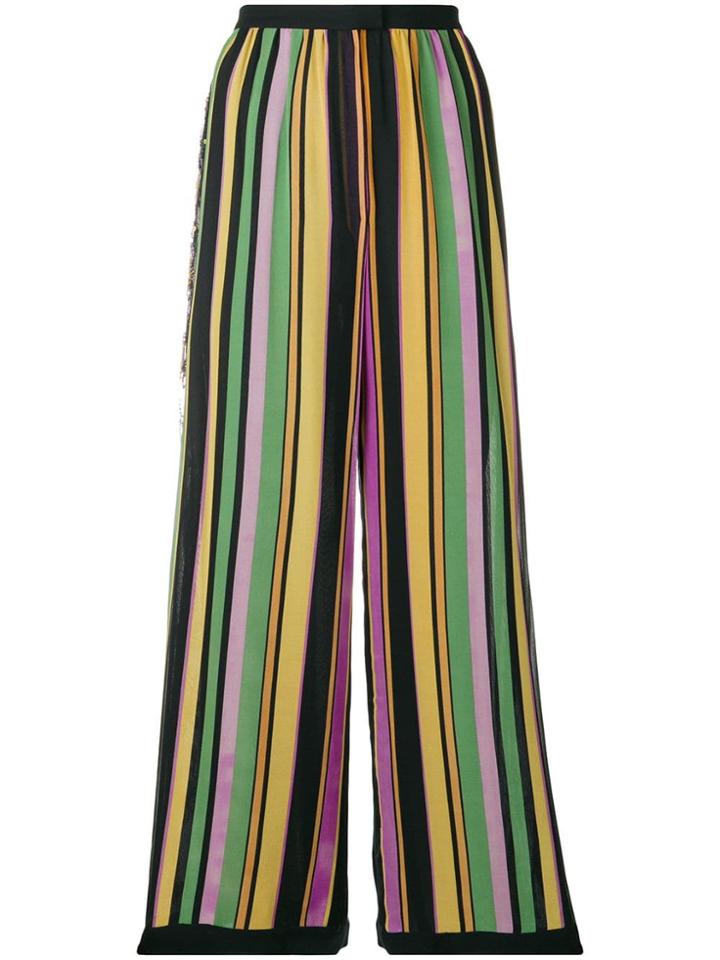 A.n.g.e.l.o. Vintage Cult 1960's Striped Trousers - Black