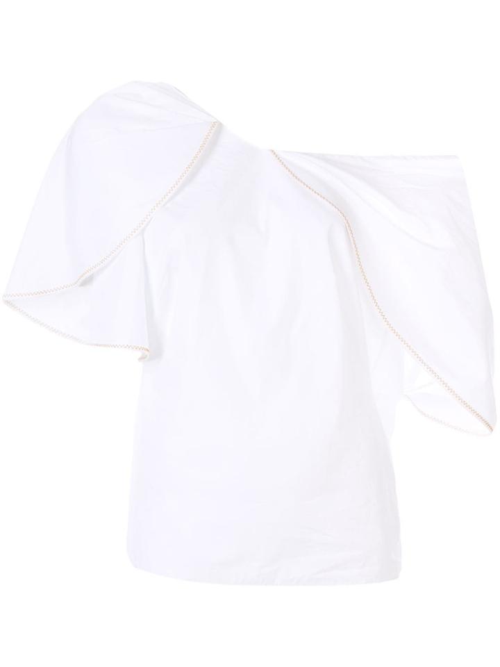 Peter Pilotto Ruffle Asymmetric Blouse - White