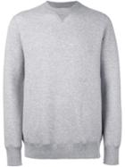 Sacai Side Pocket Sweatshirt, Men's, Size: 3, Grey, Cotton/nylon