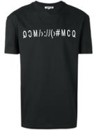 Mcq Alexander Mcqueen Embroidered Logo T-shirt - Black