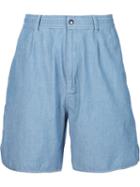 Maison Kitsuné Lightweight Denim Shorts, Men's, Size: Xl, Blue, Cotton