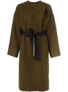 Isabel Marant 'fargo' Belted Coat, Women's, Size: 36, Green, Cashmere/virgin Wool/cotton/viscose