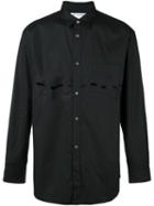 Comme Des Garçons Shirt Cut-out Detail Shirt, Men's, Size: Medium, Black, Cotton