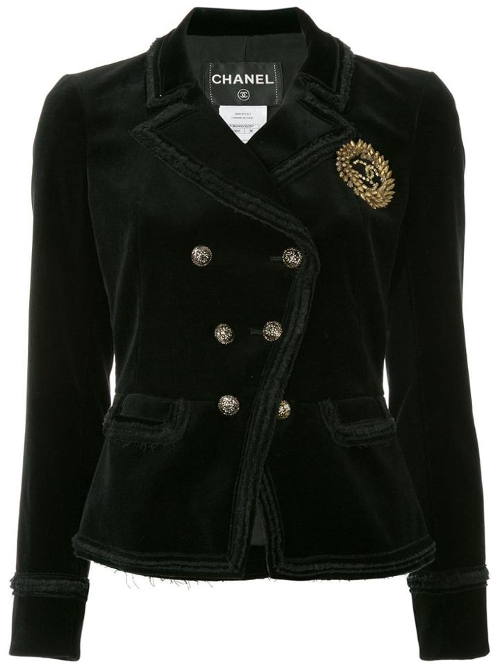 Chanel Pre-owned Double Breasted Jacket - Black