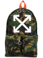 Off-white Camouflage Backpack - Green