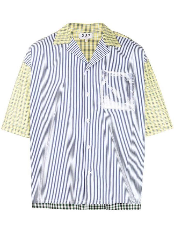 Duo Multi Print Shirt - Blue