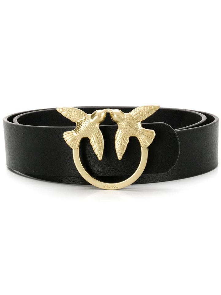 Pinko Bird Buckle Belt - Black