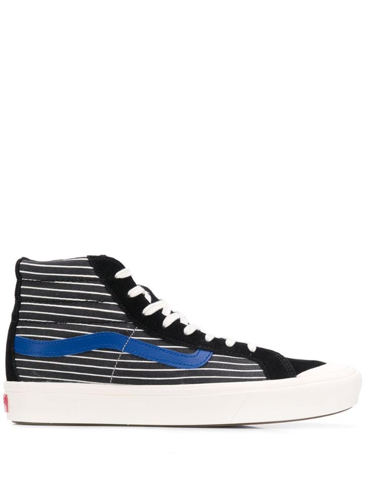 Vans Stripe Print Hi-top Sneakers - Black