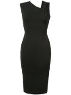 Victoria Beckham Sleeveless Fitted Dress - Black