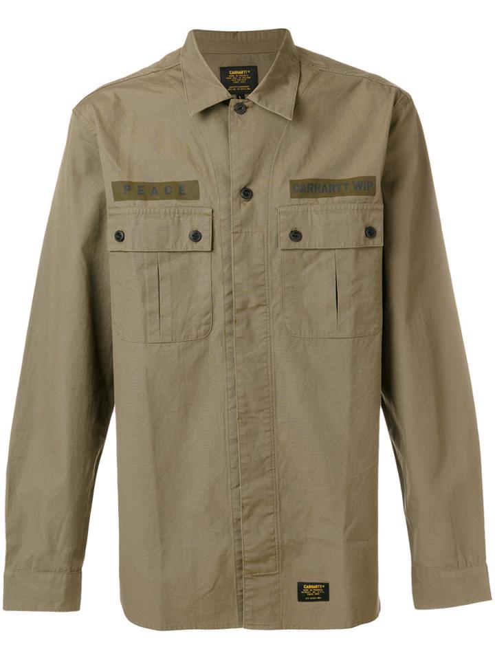 Carhartt Logo Chest Patch Shirt - Green