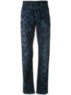 Versace Camouflage Print Jeans - Blue
