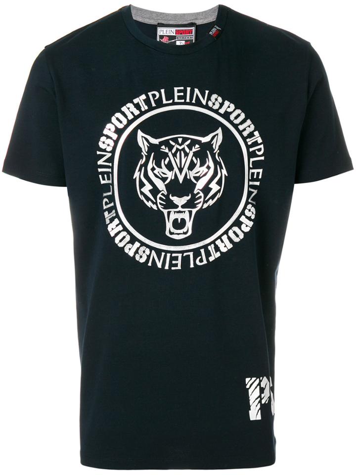 Plein Sport Logo Print T-shirt - Blue