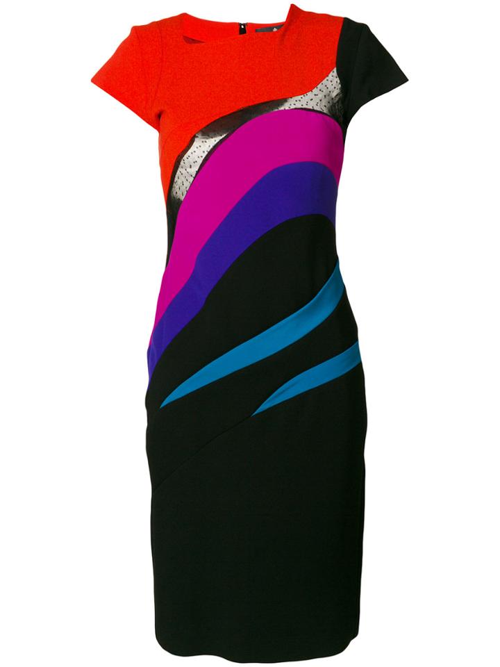 Capucci Fitted Midi Dress - Multicolour