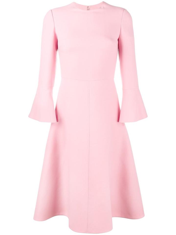 Valentino Crepe Couture Dress, Women's, Size: 42, Pink/purple, Virgin Wool/silk