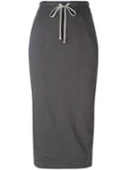 Rick Owens Drkshdw Drawstring Pencil Skirt