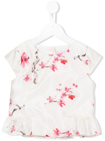 Patachou Floral Print Blouse, Girl's, Size: 8 Yrs, White