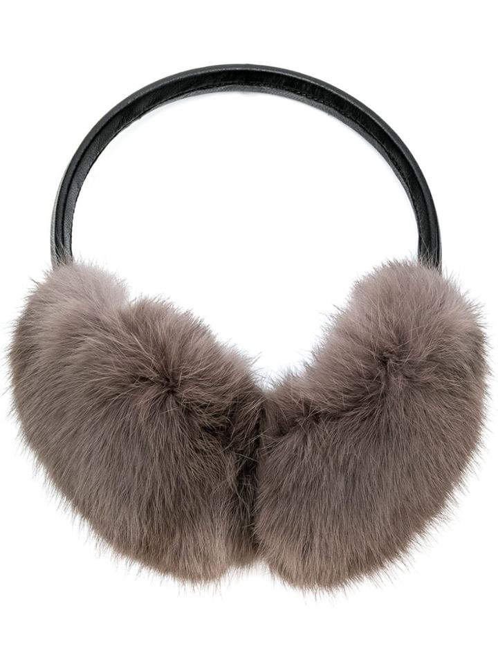 Yves Salomon Ear Muffs - Nude & Neutrals