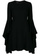 Giambattista Valli Deep Ruffle Sleeve Mini Dress - Black