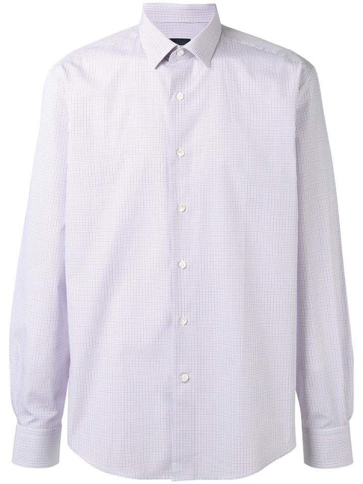 Lanvin Micro Checked Shirt - Pink & Purple