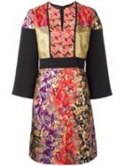 Etro Floral Jacquard Dress, Women's, Size: 48, Viscose/silk/metallic Fibre/silk