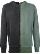 Diesel Bicolour Sweatshirt, Men's, Size: Large, Black, Cotton