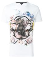 Just Cavalli Printed T-shirt, Men's, Size: S, White, Cotton