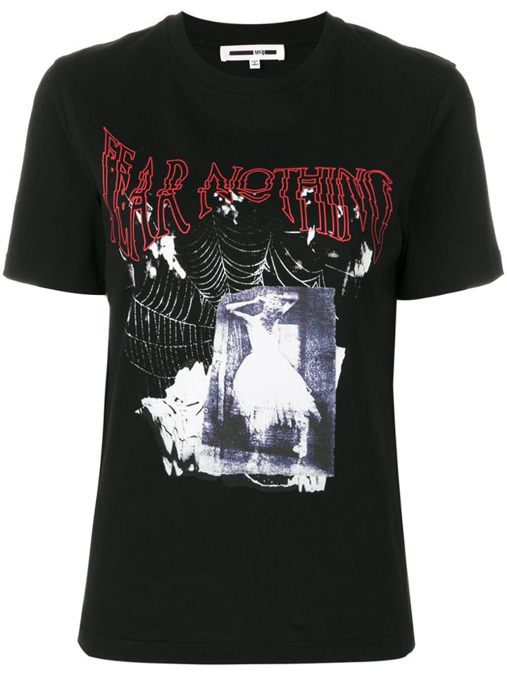 Mcq Alexander Mcqueen Fear Nothing Print T-shirt - Unavailable