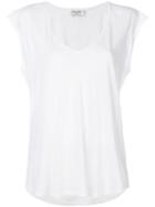Frame Denim - V-neck Short Sleeve T-shirt - Women - Cotton - M, White, Cotton