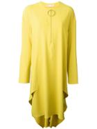 Marni Zipped Midi Dress, Women's, Size: 38, Yellow/orange, Spandex/elastane/acetate/viscose