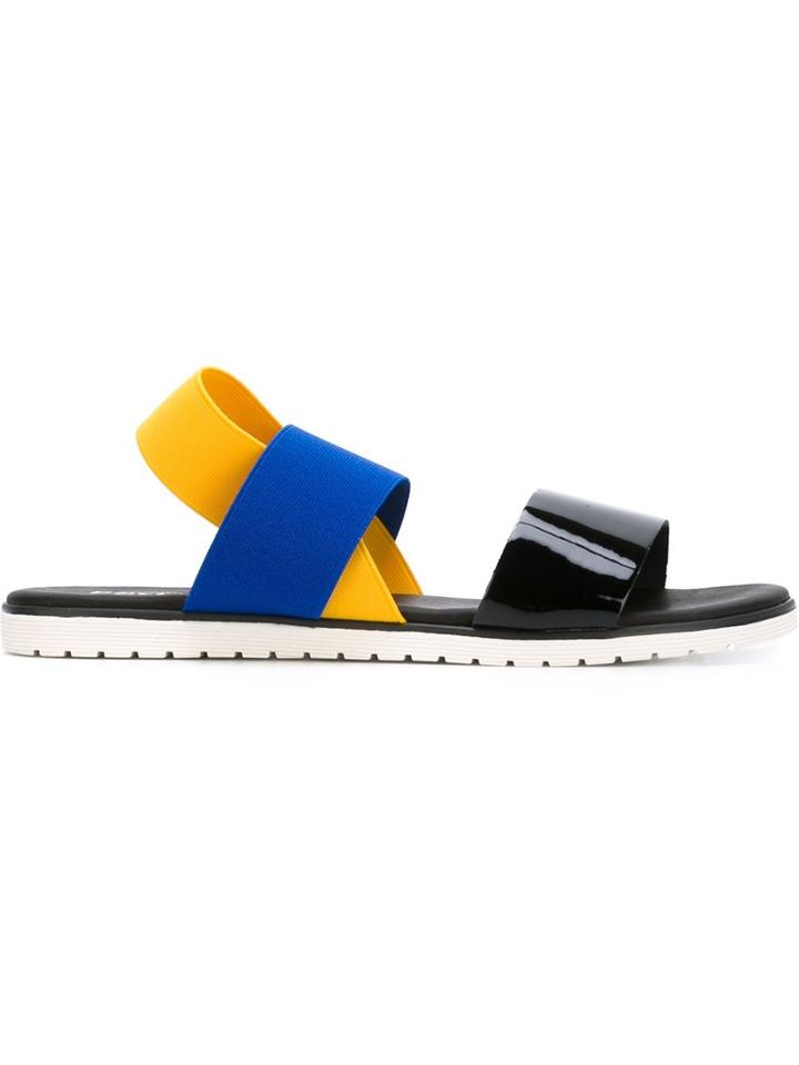 Studio Pollini Strappy Sandals, Women's, Size: 38, Leather/pvc/polyamide/rubber