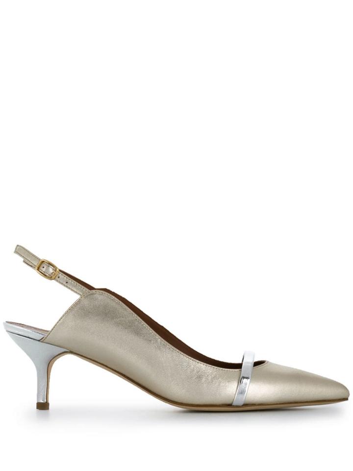 Malone Souliers Slingback Pump - Silver
