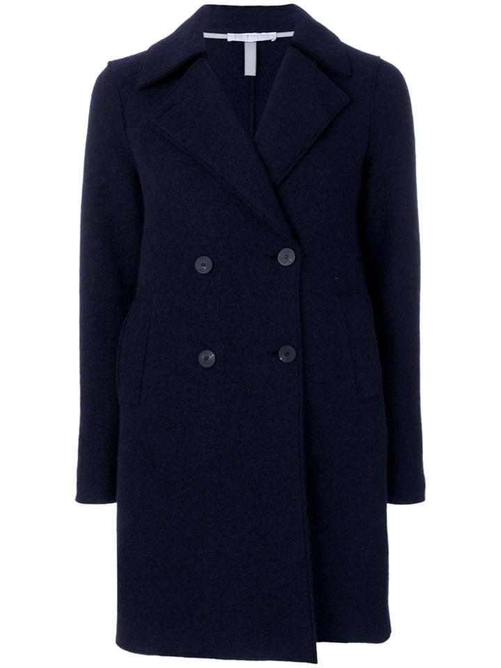 Harris Wharf London Classic Peacoat - Blue