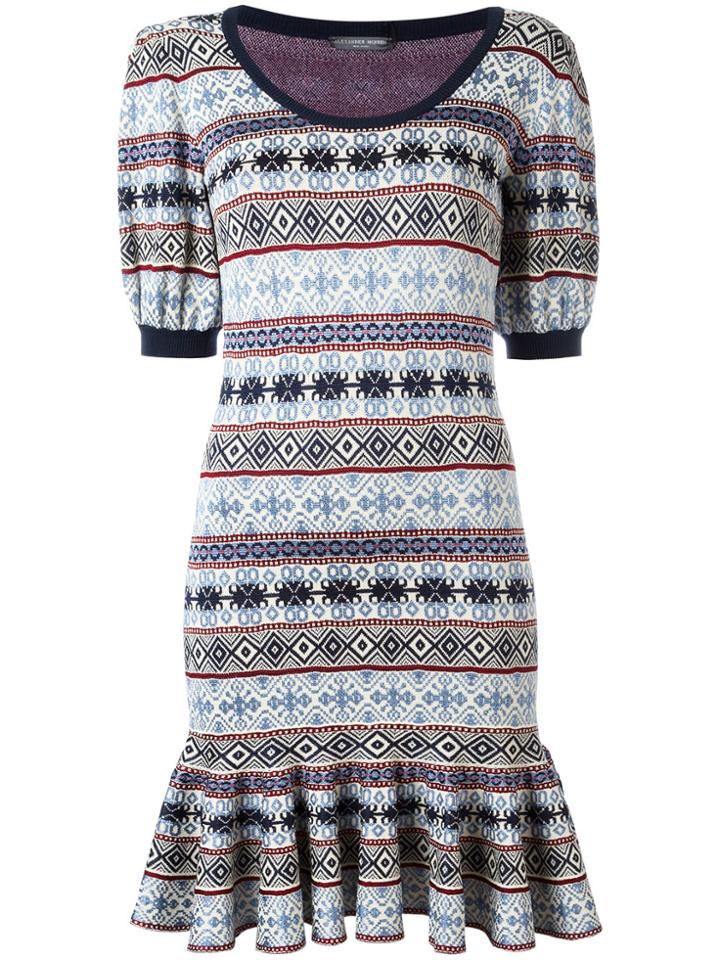 Alexander Mcqueen Jacquard Dress - Multicolour