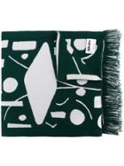 Jijibaba Printed Scarf - Green