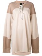 Puma - Layered Elongated Sleeves Sweatshirt - Women - Nylon/spandex/elastane - Xs, Nude/neutrals, Nylon/spandex/elastane
