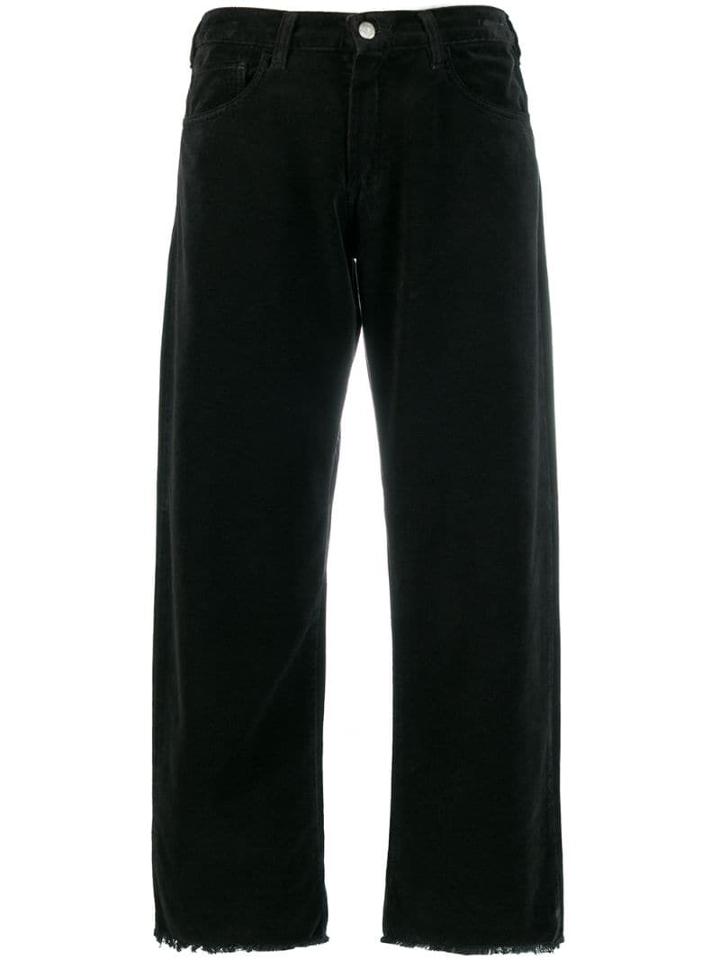 Massimo Alba Cropped Straight-leg Trousers - Black