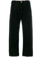 Massimo Alba Cropped Straight-leg Trousers - Black