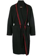 Uma Wang Belted Wrap Coat - Black